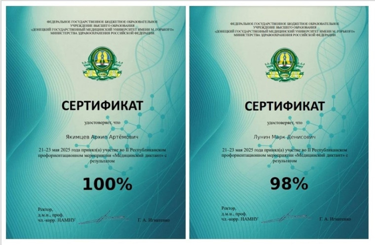 ИТОГИ УЧАСТИЯ В МЕДИЦИНСКОМ ДИКТАНТЕ.